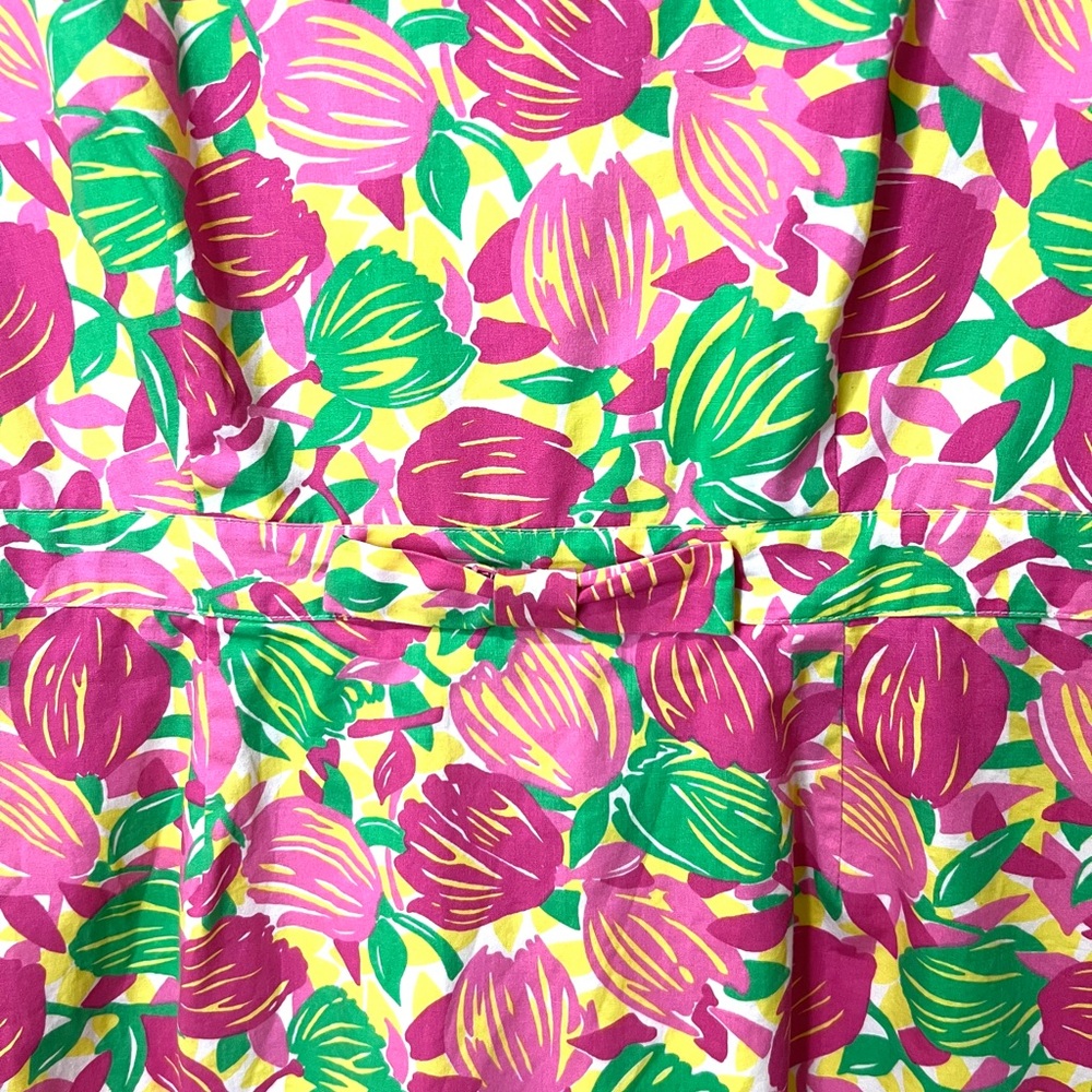 Lilly Pulitzer Vintage Mini Dress Tulip Print Sleeveless Cotton SZ 12 EUC - Picture 6 of 11